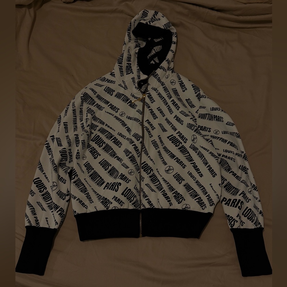 Louis Vuitton Black and Gray Bomber Jacket